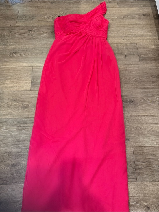 After Six Dresses & Skirts - After Six One-Shoulder Fuchsia Evening Gown
